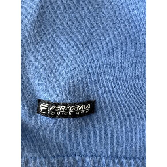 FILA PERFORMA Polo Blue Short Sleeve Collar Shirt Size Large - Picture 4 of 9